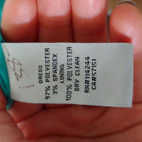 Eliza J. Party/cocktail dress, teal halter-style, size 6 - Picture 6 of 6